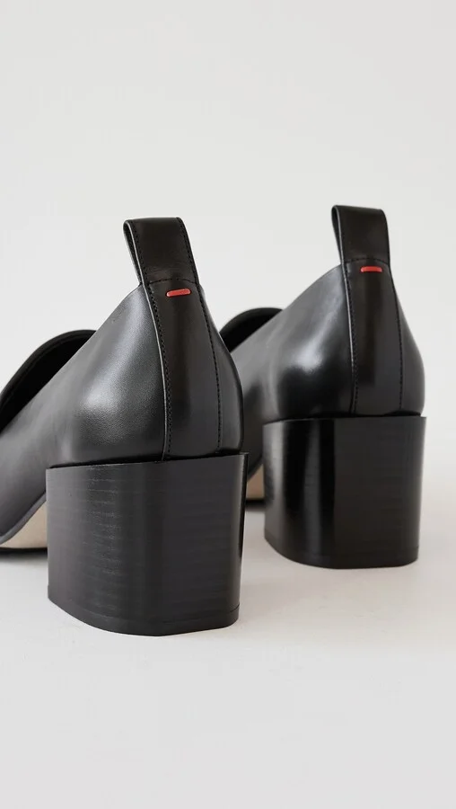 AEYDE Anka Calf Leather Black Flats - Image 4