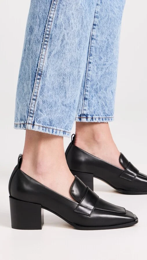AEYDE Anka Calf Leather Black Flats - Image 5