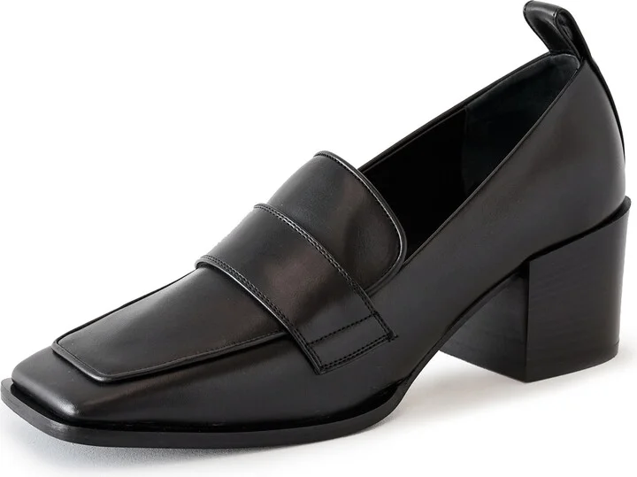 AEYDE Anka Calf Leather Black Flats