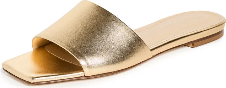 AEYDE Anna Laminated Nappa Leather Gold