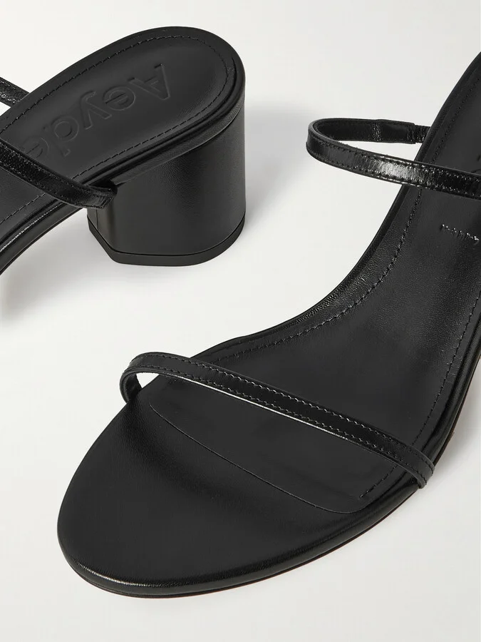 Aeyde - Annika Leather Mules - Black - Image 4