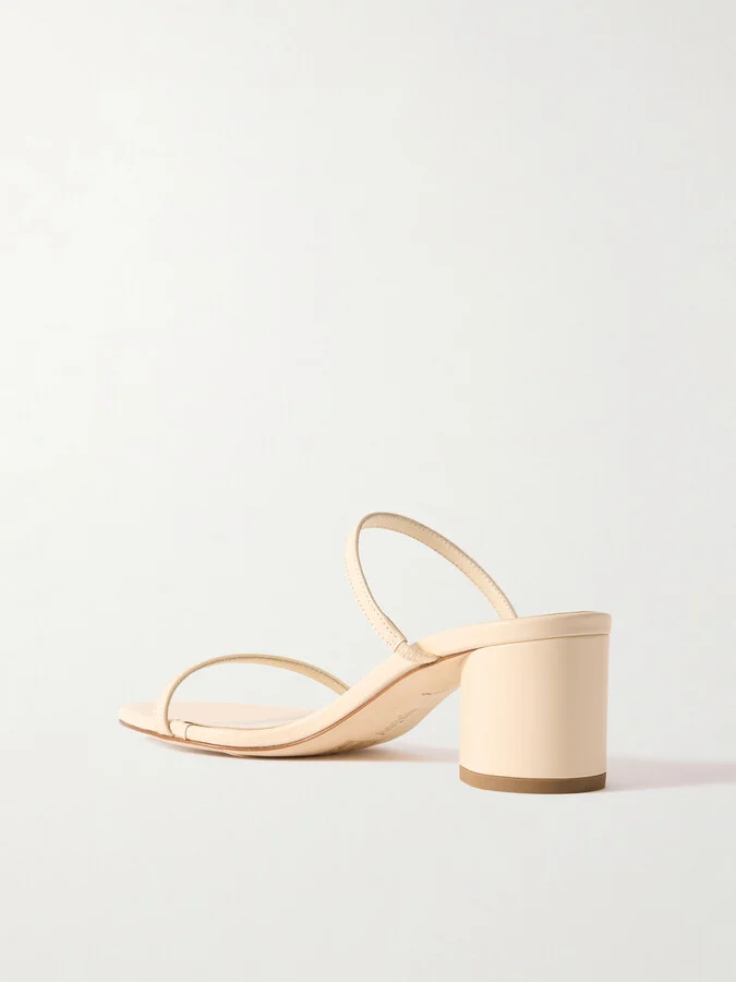 Aeyde - Annika Leather Mules - Cream - Image 3