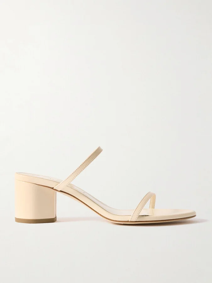 Aeyde - Annika Leather Mules - Cream