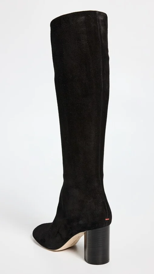 AEYDE Ariana Cow Suede Leather Black Boots - Image 4