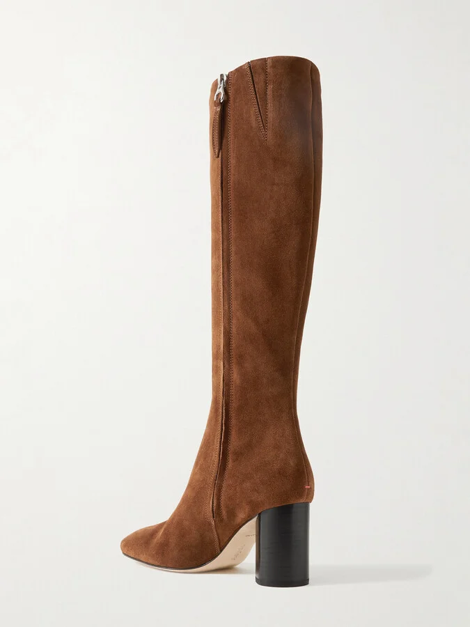 Aeyde - Ariana Leather Knee Boots - Brown - Image 3