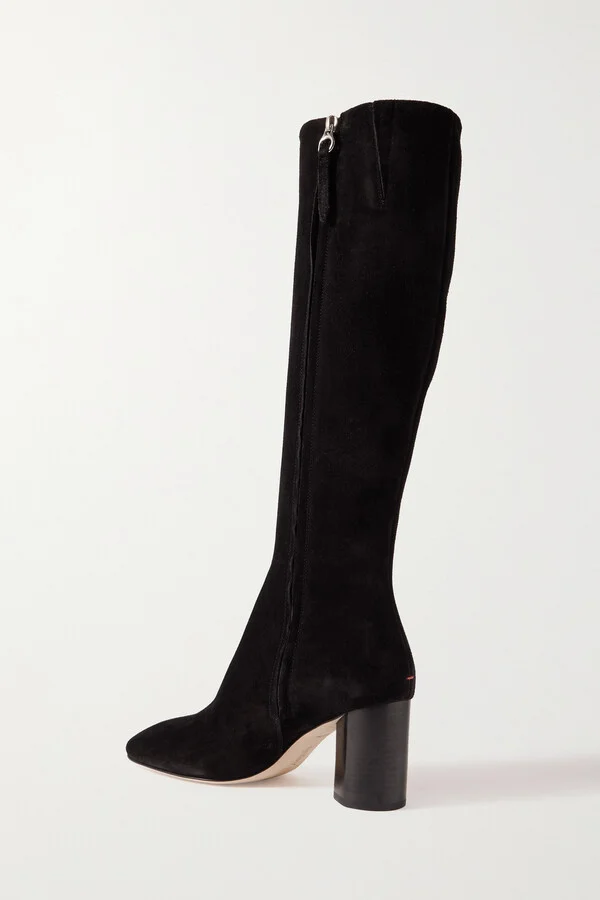 Aeyde - Ariana Suede Knee Boots - Black - Image 3
