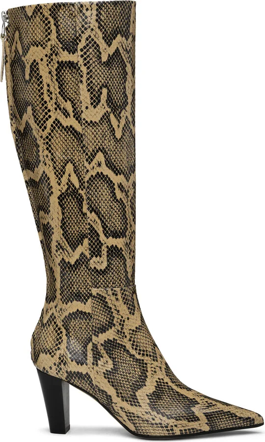 Aeyde Beige Cecilia Tall Boots