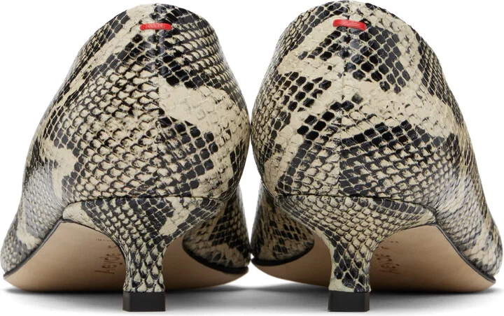 Aeyde Beige Clara Pointed-Toe Heels - Image 2