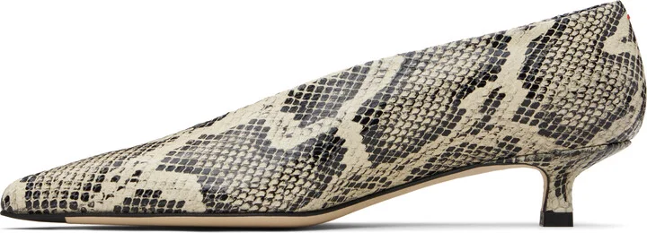 Aeyde Beige Clara Pointed-Toe Heels - Image 3