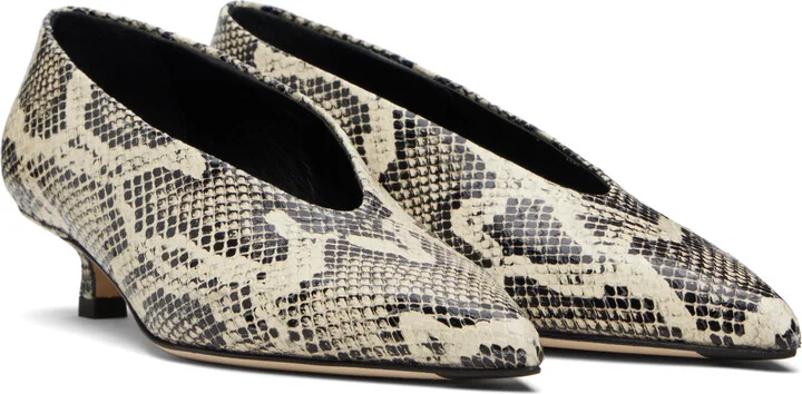 Aeyde Beige Clara Pointed-Toe Heels - Image 4