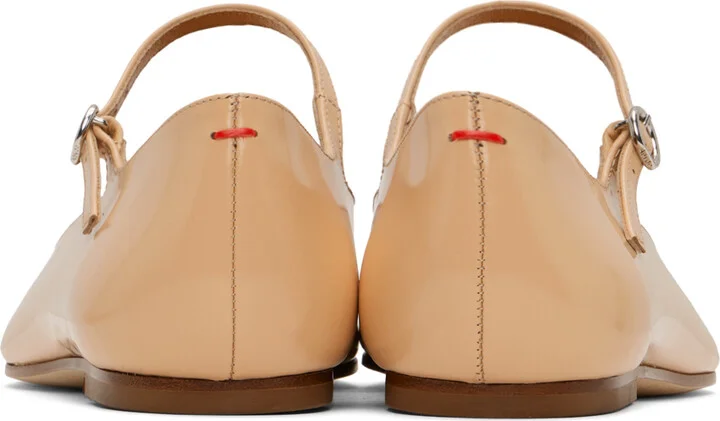 Aeyde Beige Cleo Ballerina Flats - Image 2