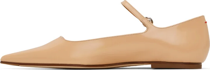 Aeyde Beige Cleo Ballerina Flats - Image 3