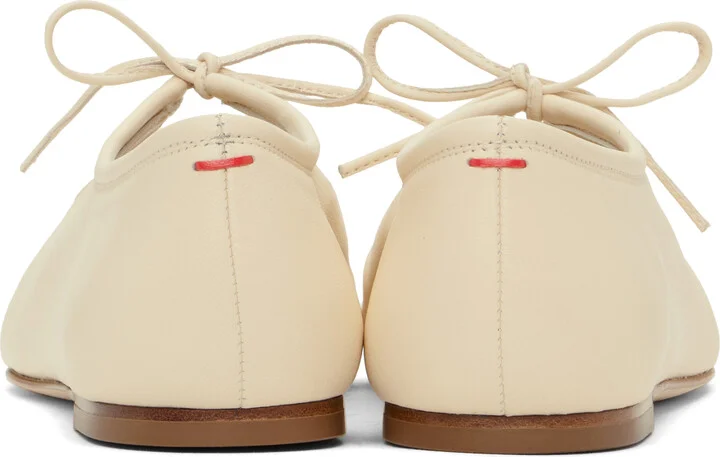 Aeyde Beige Della Ballerina Flats - Image 2
