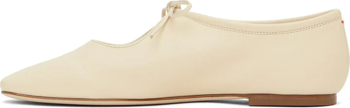 Aeyde Beige Della Ballerina Flats - Image 3