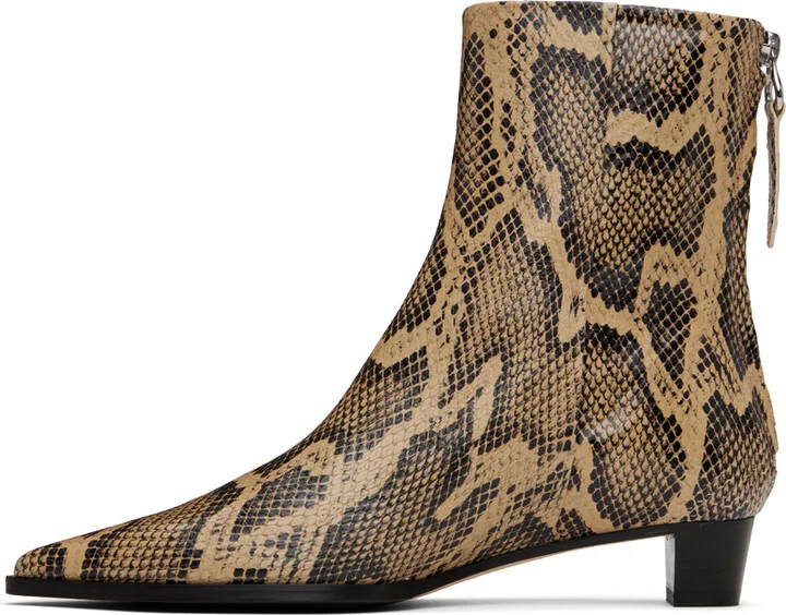 Aeyde Beige Harriet Boots - Image 3