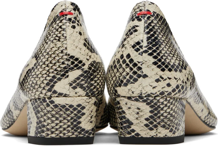 Aeyde Beige Helia Low-Cut Heels - Image 2