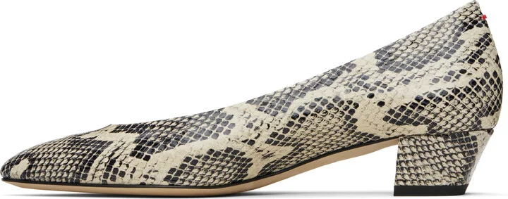 Aeyde Beige Helia Low-Cut Heels - Image 3