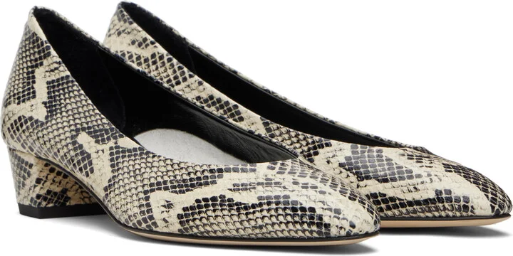 Aeyde Beige Helia Low-Cut Heels - Image 4