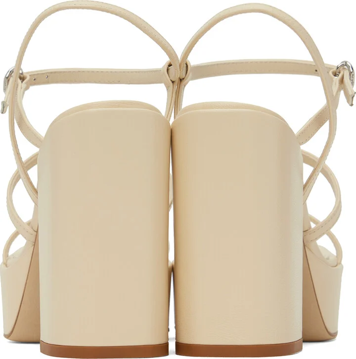 Aeyde Beige Katalin Heeled Sandals - Image 2