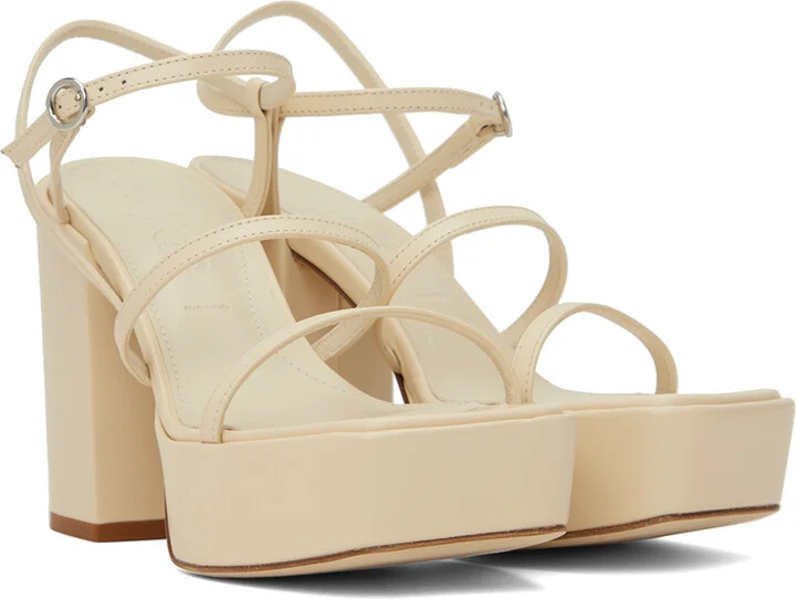 Aeyde Beige Katalin Heeled Sandals - Image 4