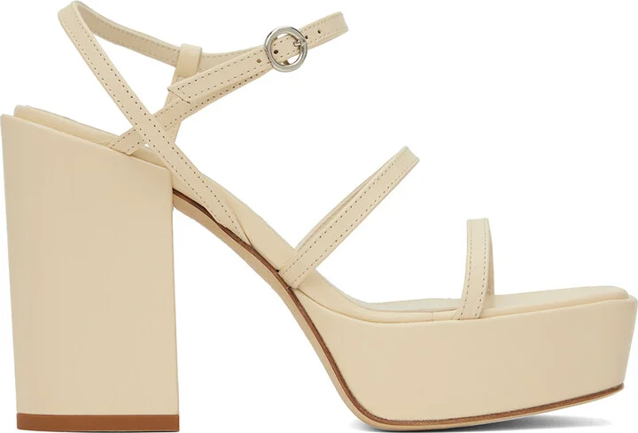 Aeyde Beige Katalin Heeled Sandals