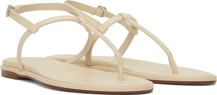 Aeyde Beige Nala Sandals - Image 4