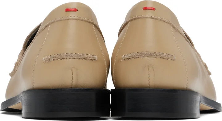 Aeyde Beige Oscar Loafers - Image 2