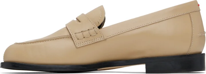 Aeyde Beige Oscar Loafers - Image 3