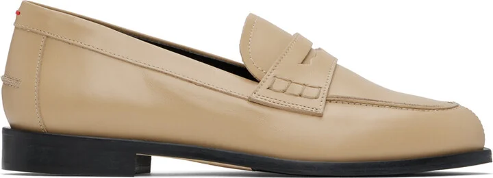 Aeyde Beige Oscar Loafers