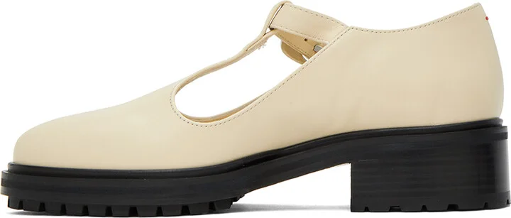 Aeyde Beige Roberta Loafers - Image 3