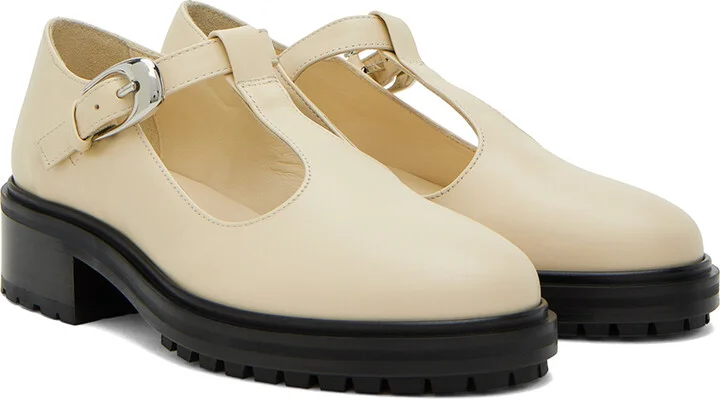 Aeyde Beige Roberta Loafers - Image 4
