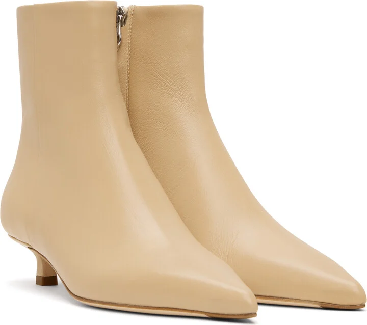 Aeyde Beige Sofie Boots - Image 4
