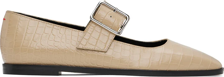 Aeyde Beige Sunny Ballerina Flats
