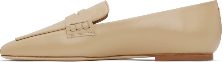 Aeyde Beige Tom Loafers - Image 3