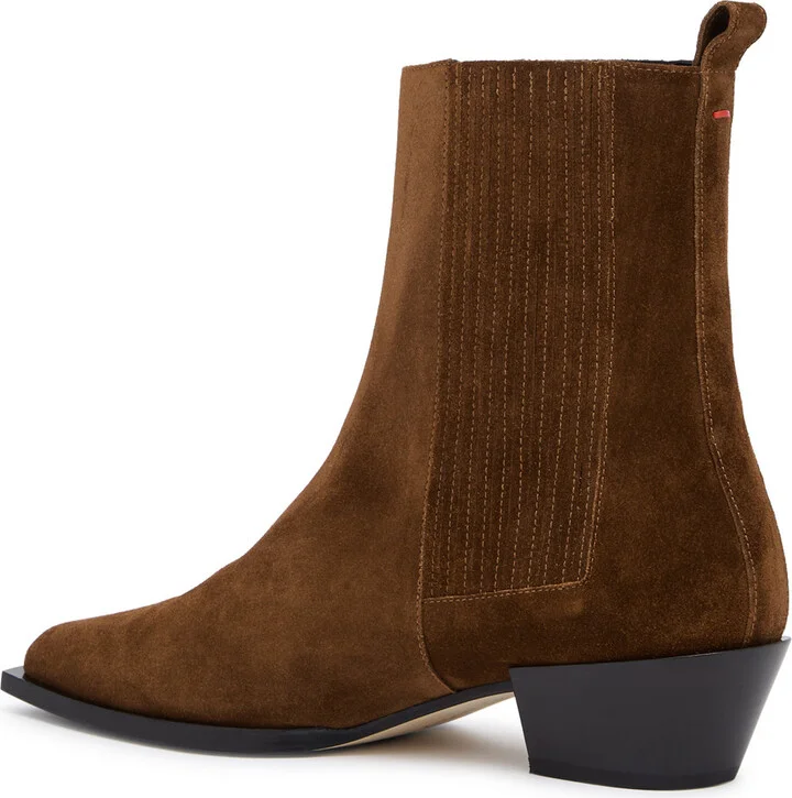 Aeyde Belinda Suede Ankle Boots - Image 2