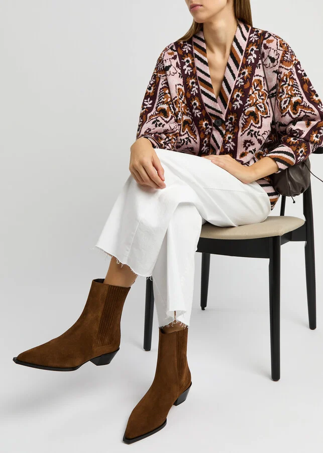 Aeyde Belinda Suede Ankle Boots - Image 5