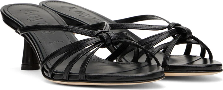 Aeyde Black Abby Leather Mules - Image 4