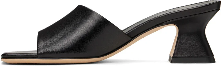 Aeyde Black Ale Leather Mules - Image 3