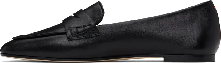 Aeyde Black Alfie Leather Loafers - Image 3