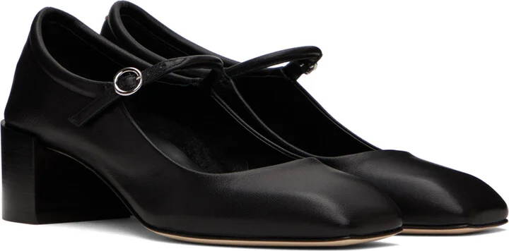 Aeyde Black Aline Mary-Jane Heels - Image 4