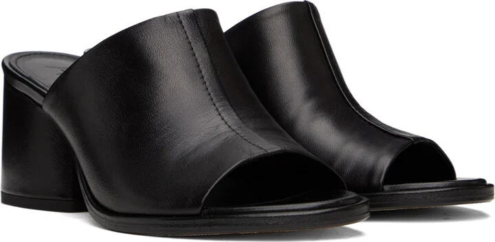 Aeyde Black Amanda Heeled Sandals - Image 4