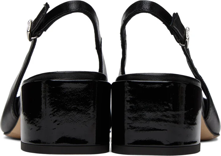 Aeyde Black Augusta Nappa Heels - Image 2
