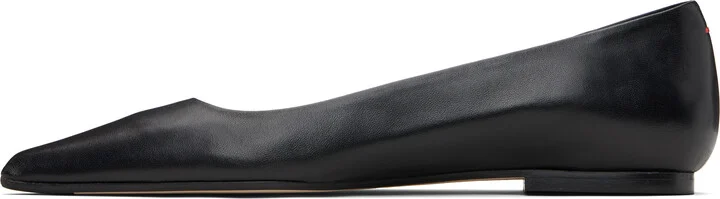 Aeyde Black Cassy Pointed-Toe Ballerina Flats - Image 3