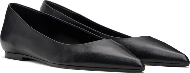 Aeyde Black Cassy Pointed-Toe Ballerina Flats - Image 4