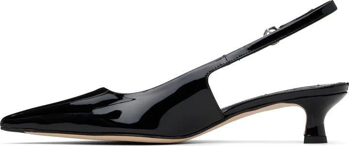 Aeyde Black Catrina Leather Slingback Heels - Image 3