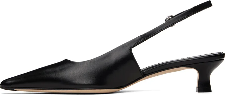Aeyde Black Catrina Slingback Heels - Image 3
