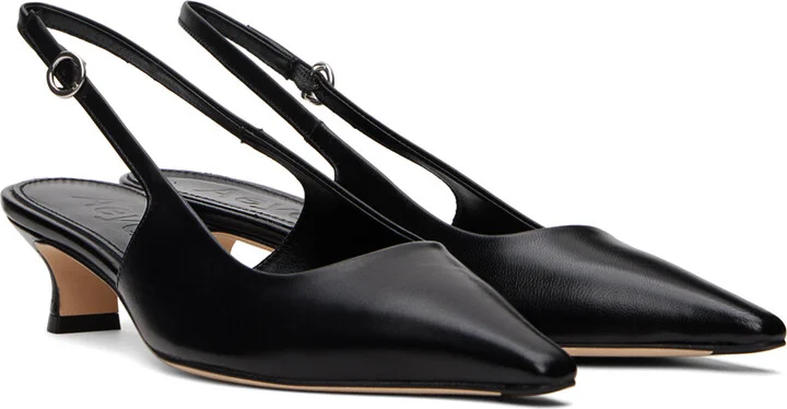 Aeyde Black Catrina Slingback Heels - Image 4