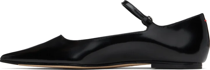 Aeyde Black Cleo Ballerina Flats - Image 3