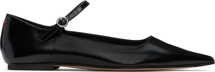 Aeyde Black Cleo Ballerina Flats