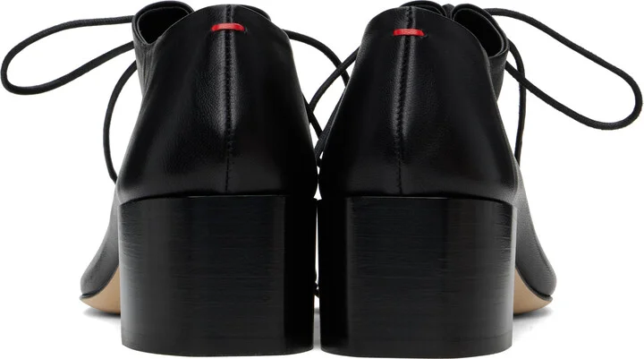 Aeyde Black Cosima Nappa Leather Heels - Image 2